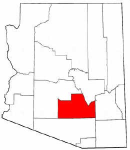 Pinal County Arizona color map